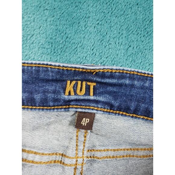 Kut From The Kloth Jeans Size 4 Petite Womens Blue Pants Denim Boyfriend - Picture 3 of 13